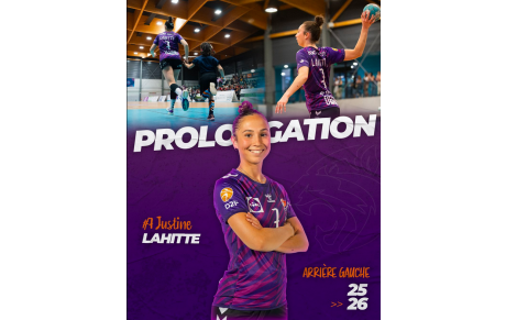 D2 - SPUC - Justine Lahitte prolonge chez les Violettes 