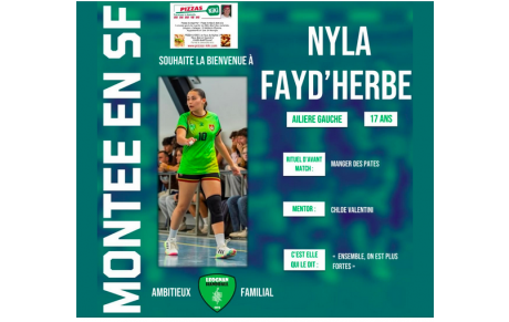 Excellence régionale - Léognan Handball : Nyla Fayd'Herbe rejoint les grandes 