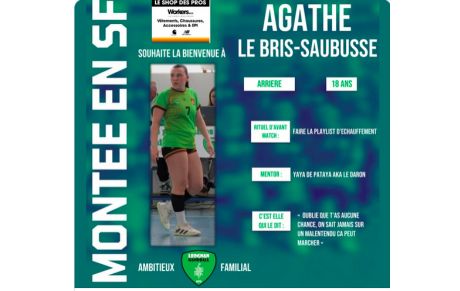 Excellence régionale - Léognan HB - Agathe Le Bris-Saubusse prend de la hauteur 