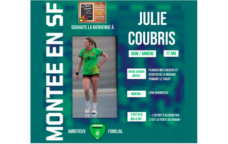 Excellence régionale - Léognan continue son rajeunissement avec Julie Coubris 