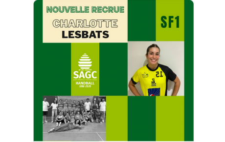 Excellence régionale - Recrutement - Charlotte Lesbats arrive à Cestas 