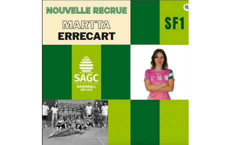 Excellence régionale - Martta Errecart arrive à Cestas 