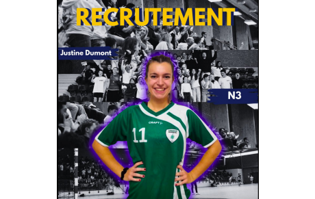 N3T - Recrutement - Justine Dumont passe à Lège Cap-Ferret HB