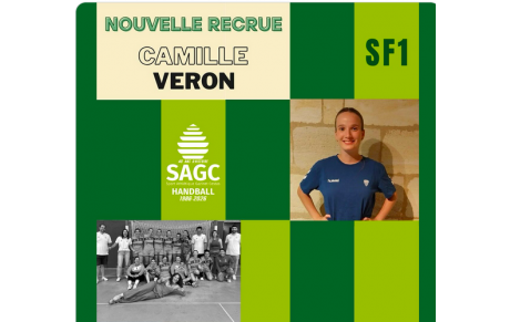 Excellence régionale - Cestas souhaite la bienvenue à Camille Véron 