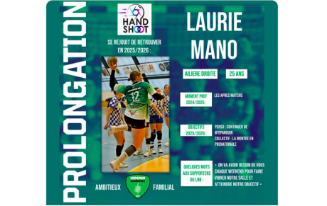 Excellence régionale - Laurie Mano reste léognanaise 
