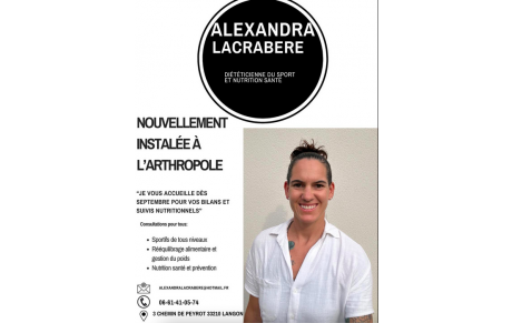 Alexandra Lacrabère s'installe à Langon 
