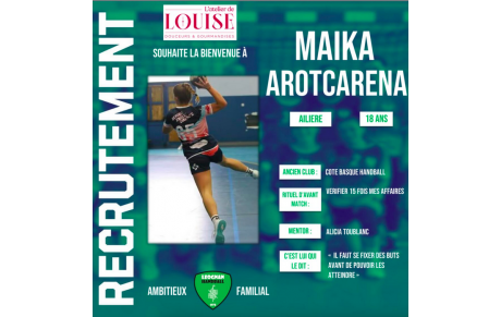 Excellence régionale - Recrutement - Arotcarena à Léognan 