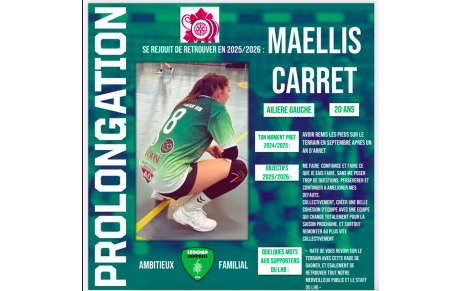 Excellence régionale - Maellis Carret reste léognanaise 