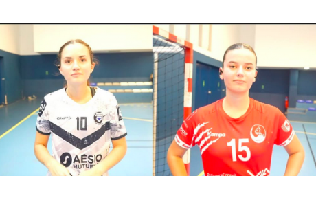 Reportage - N3T – J1 - Margot Fournier (Girondines de Bordeaux Bastide HC) : « pour un 1er match, pas mal ! » Inès Norval (Saint Loubès HB) : « on a un groupe très jeune »