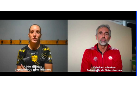 Reportage - N1 - J4 - Aude Enrique (US Mios Biganos HB) : &quot;Une bonne défense&quot; ; Fabrice Ladevèze (Saint Loubès HB) : &quot;Elles se sont accrochées&quot;
