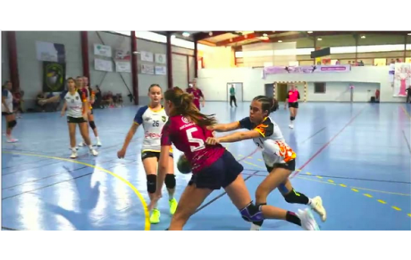 Reportage - U17 France - J4 - Louise Engrand (Mérignac HB) la force d'une championne