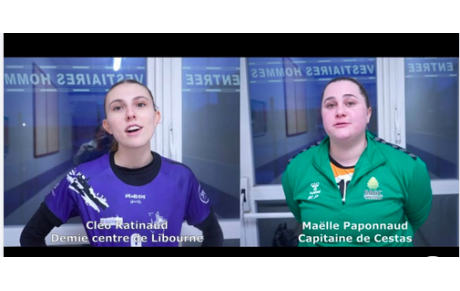 Reportage - Excellence régionale - Poule B - J7 - Cléo Ratinaud (Libourne HBC) : "Continuer sur cette lancée" ; Maëlle Paponnaud (SAG Cestas) : "Un peu cruel"