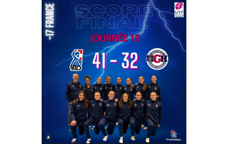 U17 France - J10 - 1ère défaite sans conséquence pour Mérignac