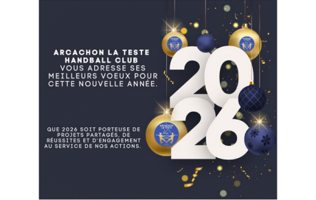 Arcachon La Teste HBC vous souhaite une bonne année