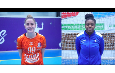 Reportage - D2 - J10 - Cidgie Leroux  (Stade Pessacais UC HB) : "Je me suis dit applique toi !" ; Keran Bekrou Brega (CA Bèglais HB) : "On n'a pas su gérer le stress"