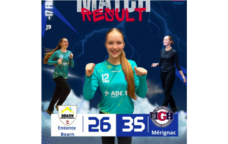 U17 - Niveau haut - Poule 1 - J9 - Mérignac en quarts de finale