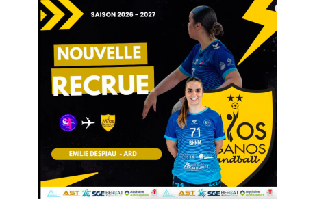Nationale 1 - Transferts - Retour à Mios Biganos pour Emilie Despiau