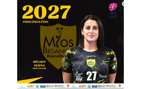 Nationale 1 - Prolongation - Mélody Serna une saison de plus à Mios Biganos