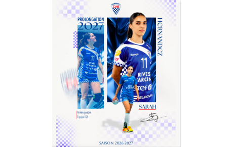 Division 2 - Prolongation - Sarah Hernandez garde le maillot à damiers