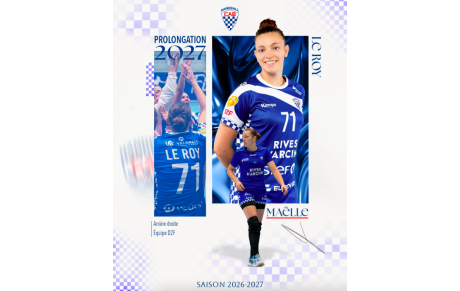 Division 2 - Prolongation - Maëlle Le Roy reste bèglaise