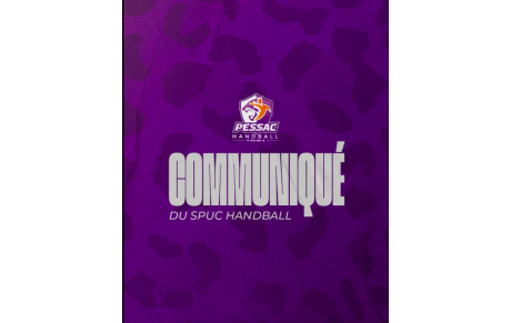 D2 - Stade Pessacais UC HB - Communiqué