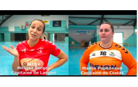 Reportage - Excellence régionale - Poule A - J2 - Mélissa Bergey (Stade Langonnais HB) : "On ne lâche jamais" ; Maêlle Paponnaud (SAG Cestas HB) : "On s'attendait à gagner"