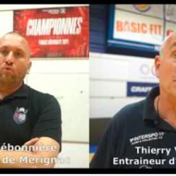 Reportage - Nationale 1 - J20 - Adrien Débonnière (Mérignac GH) : "On peut faire mieux" ; Thierry Vincent (Angoulême CH) "On est là pour travailler"