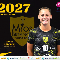 Nationale 1 - Prolongation - Eloise Laborde prolonge à Mios Biganos.