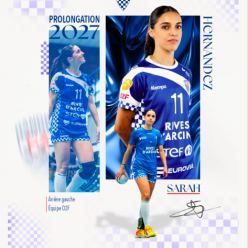 Division 2 - Prolongation - Sarah Hernandez garde le maillot à damiers