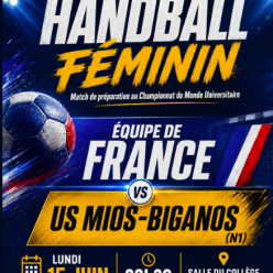 Mondial Universitaire - Match amical des Bleues face à Mios