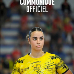 Nationale 1 - Emilie Despiau (US Mios Biganos HB) indisponible pour une durée indéterminée