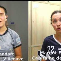 Reportage - Nationale 3 Territoriale - J2 - Alaïs Vandart (Villenave HBC) : "Il fallait leur rentrer dedans" ; Margot Fournier (Girondines de Bordeaux Bastide HC) : " Trop de pertes de balle"